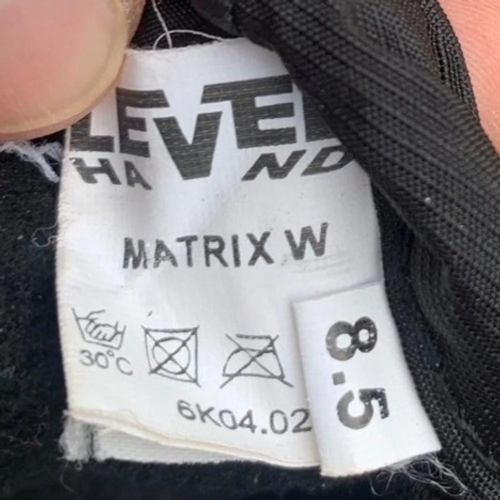 Level Matrix W Ski Gloves 8.5 Black Kevlar Bio-Mechanical Shell Gorpcore